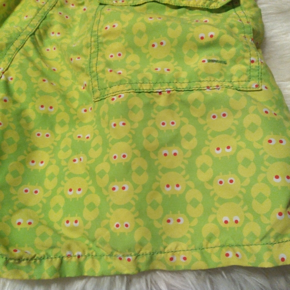 Green Patterned Swim Shorts - Picture 11 of 12